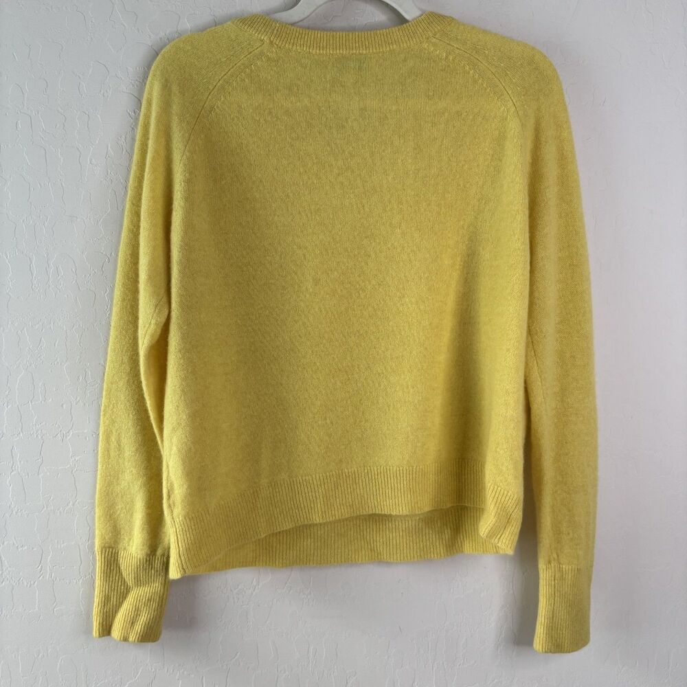 White Warren Yellow Cashmere Sweater - Picture 5 of 5